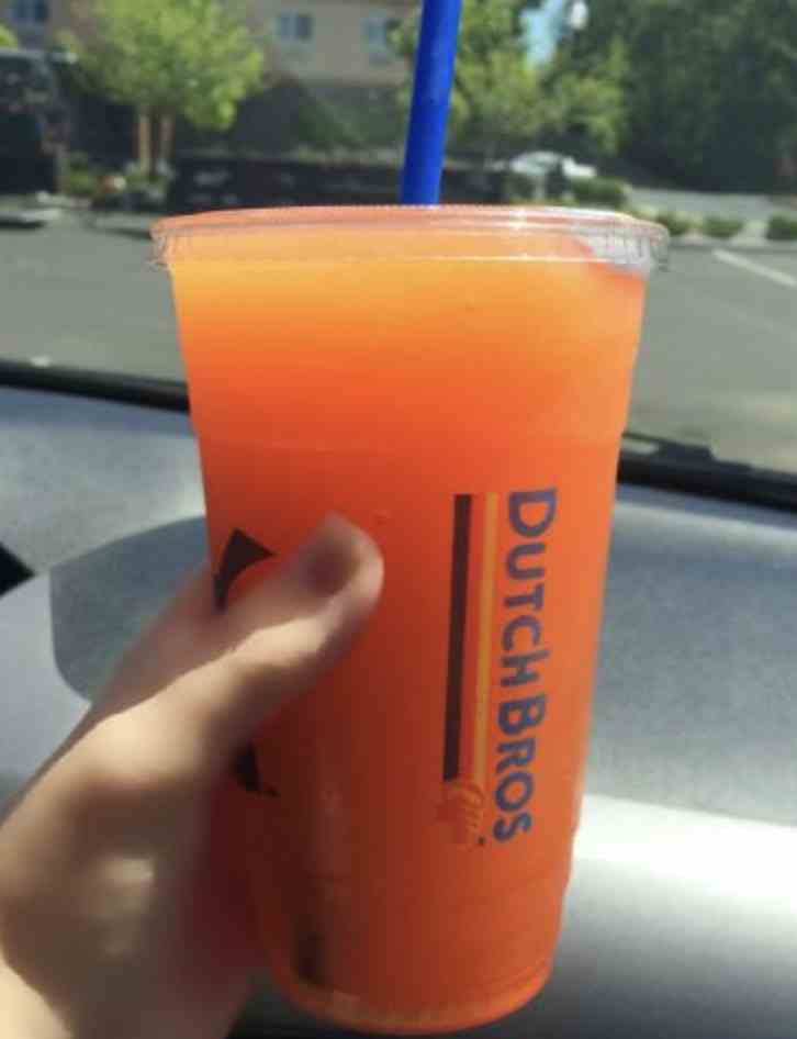 Dutch Bros Peach Energy Drink